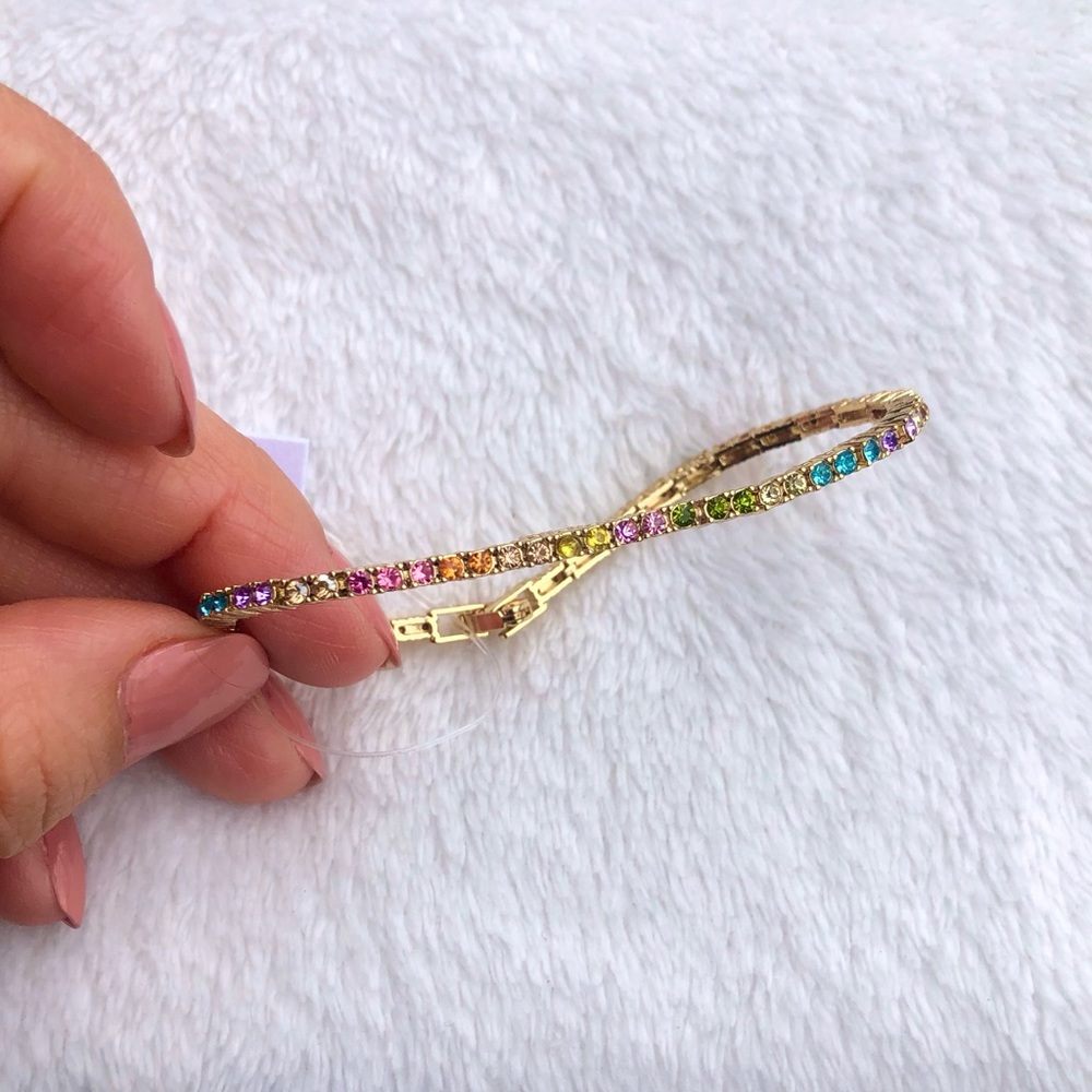 Baublebar Bennett Tennis Bracelet - Multicolor 2 sizes 6.15”, 6.75”. Brand new